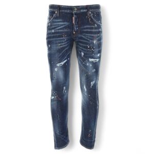 DSQUARED2 Classic Kenny Twist Pink Paint Splatter Button Fly DSquared 34